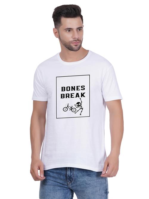 unisex round neck typography printed t-shirt - 20406654 - Very Small Image - 1