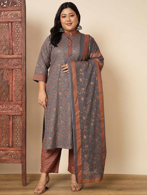 floral kurta pant with dupatta - 20407151 - Very Small Image - 1