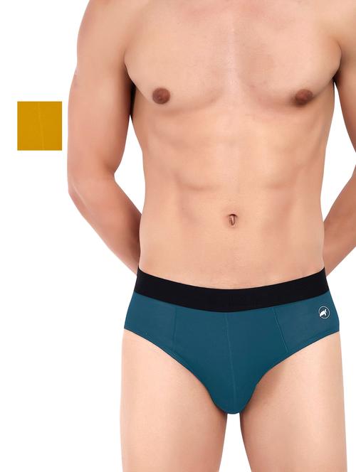 men pack of 2 solid hipster briefs - 20408328 - Very Small Image - 1