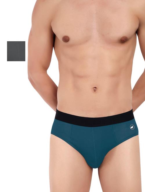 pack of 2 solid hipster briefs - 20408332 - Very Small Image - 1
