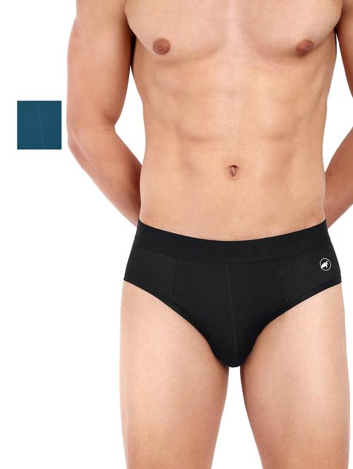 pack of 2 solid hipster briefs - 20408333 - Very Small Image - 1