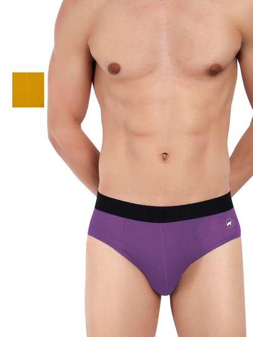pack of 2 solid hipster briefs - 20408336 - Very Small Image - 1