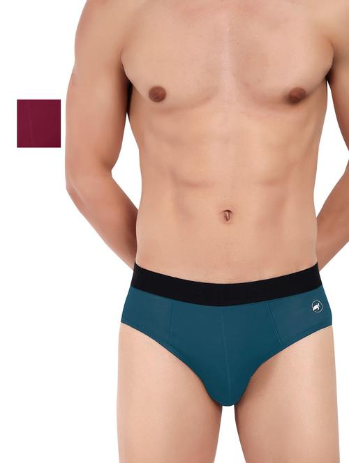 pack of 2 solid hipster briefs - 20408357 - Very Small Image - 1