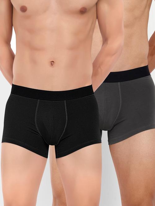 men pack of 2 solid trunks - 20408457 - Very Small Image - 1