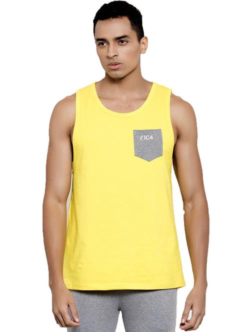 yellow lyocell elastane vest - 20408630 - Very Small Image - 1