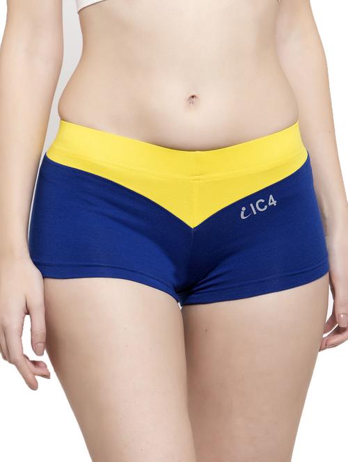 women multi color cotton blend boy shorts panty - 20408679 - Very Small Image - 1