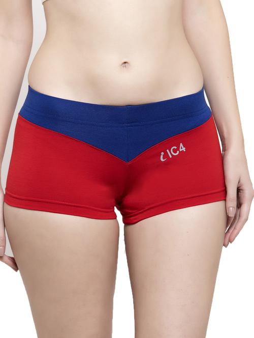 women multi color cotton blend boy shorts panty - 20408682 - Very Small Image - 1