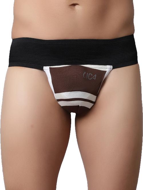 men brown striped thongs - 20409004 - Very Small Image - 1