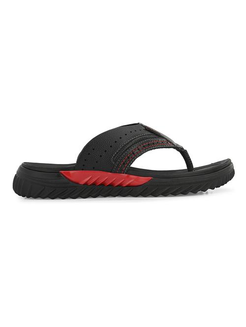 men solid black flip flop - 20409671 - Very Small Image - 1