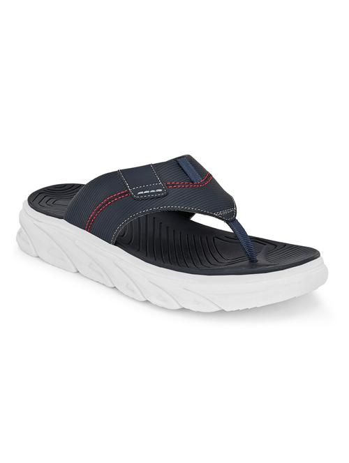 men solid navy blue flip flop - 20409709 - Very Small Image - 1