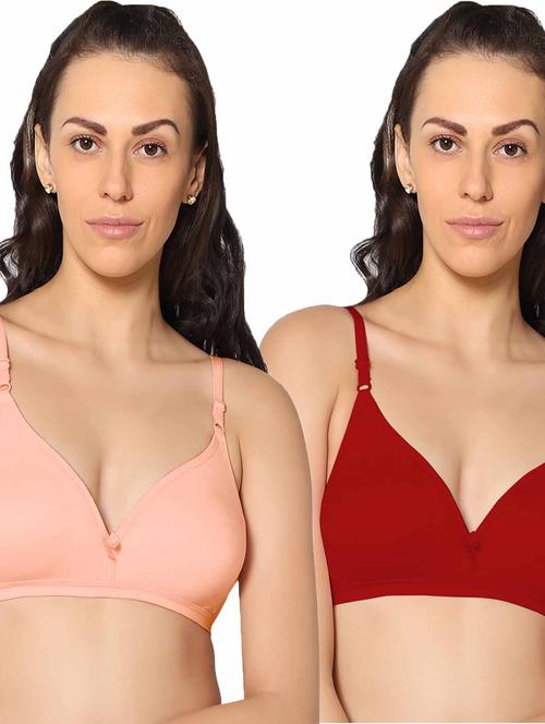 pack of 2 solid t-shirt bra - 20410583 - Very Small Image - 1