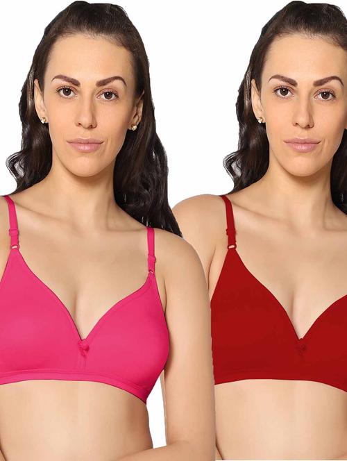 pack of 2 solid t-shirt bra - 20410600 - Very Small Image - 1