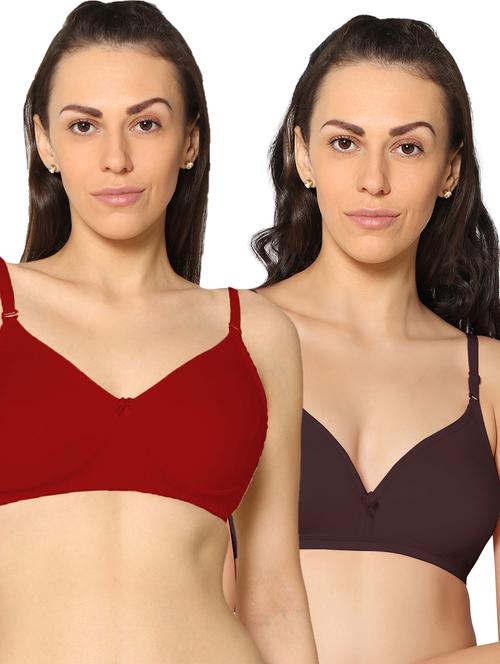 pack of 2 solid t-shirt bra - 20410626 - Very Small Image - 1
