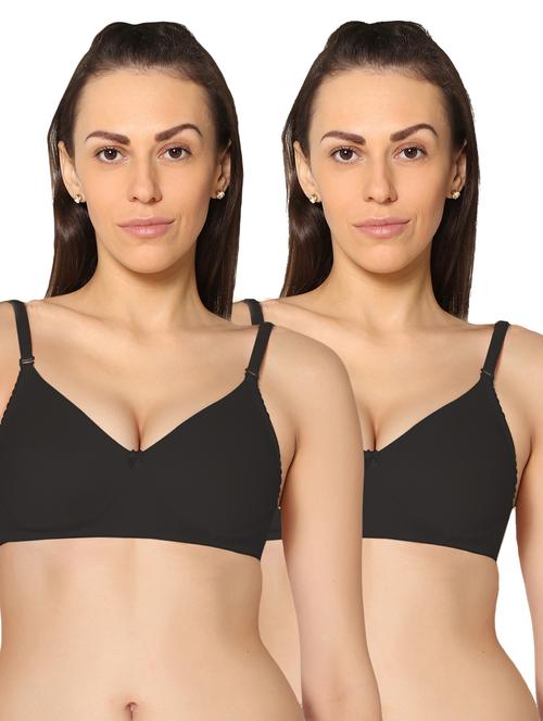 pack of 2 solid t-shirt bra - 20410815 - Very Small Image - 1