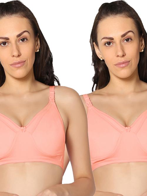 pack of 2 csolid maternity nursing bra - 20411039 - Very Small Image - 1