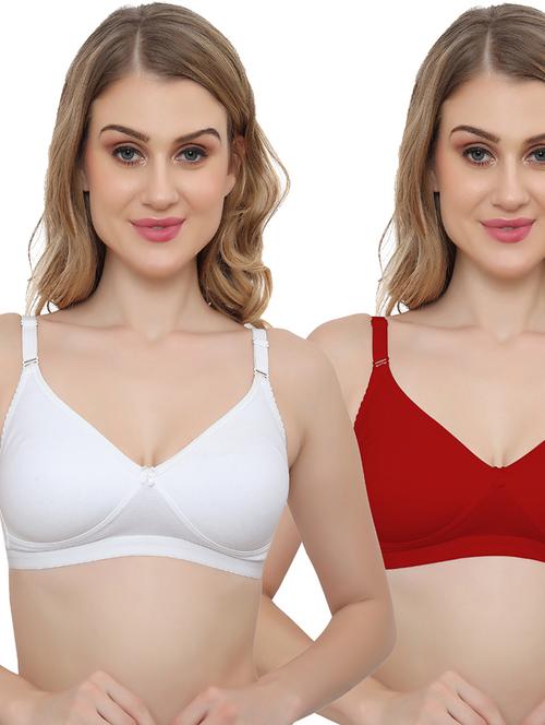 women pack of 2 solid t-shirt bra - 20411209 - Very Small Image - 1