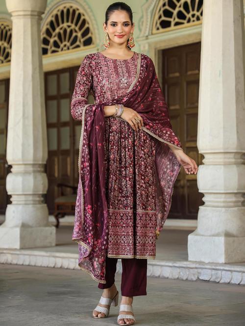 floral kurta pant with dupatta - 20412707 - Very Small Image - 1