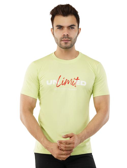 men round neck chest printed t-shirt - 20413120 - Very Small Image - 1