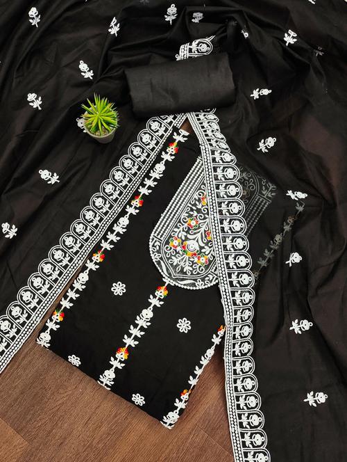 women embroidered unstitched suit set - 20413203 - Very Small Image - 1