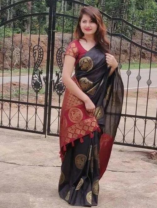foil printed saree with blouse - 20415479 - Very Small Image - 1