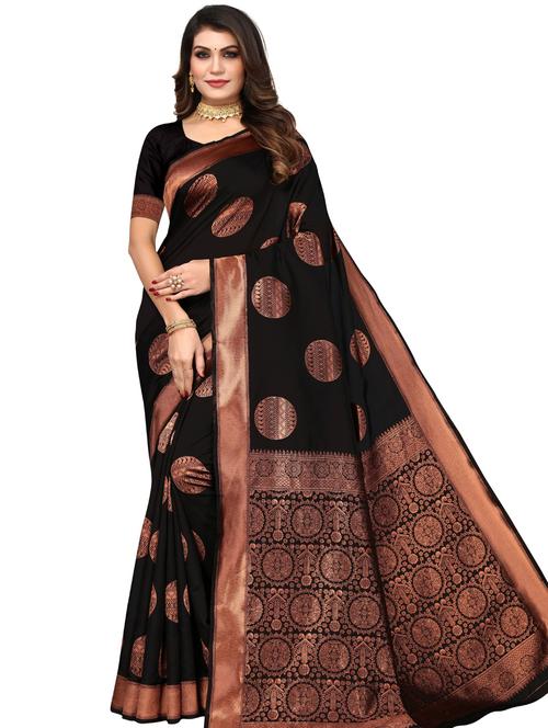 jacquard work kanjivaram saree - 20415511 - Very Small Image - 1