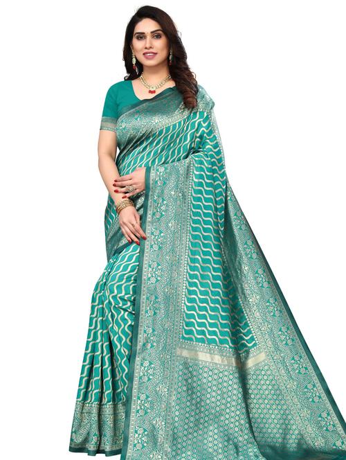 jacquard work kanjivaram saree - 20415559 - Very Small Image - 1