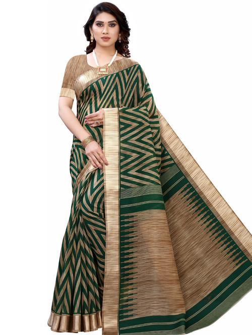 chevron printed saree with blouse - 20415579 - Very Small Image - 1