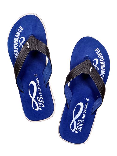 blue fabric toe separator slippers - 20416030 - Very Small Image - 1
