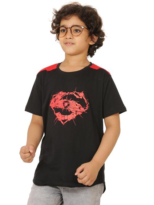 boys graphic print cotton t-shirt - 20417823 - Very Small Image - 1