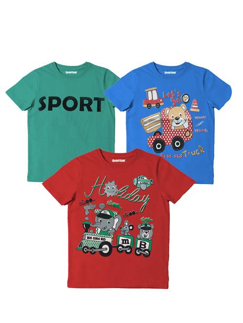 boys pack of 3 printed t-shirts - 20417869 - Very Small Image - 1