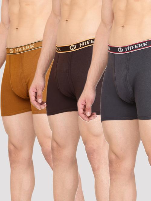 pack of 3 solid trunks - 20418104 - Very Small Image - 1