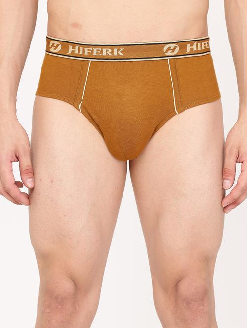 mustard pure cotton trunks - 20418116 - Very Small Image - 1