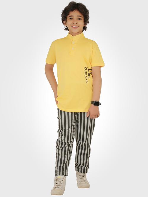 boys striped full length twin set - 20418371 - Very Small Image - 1