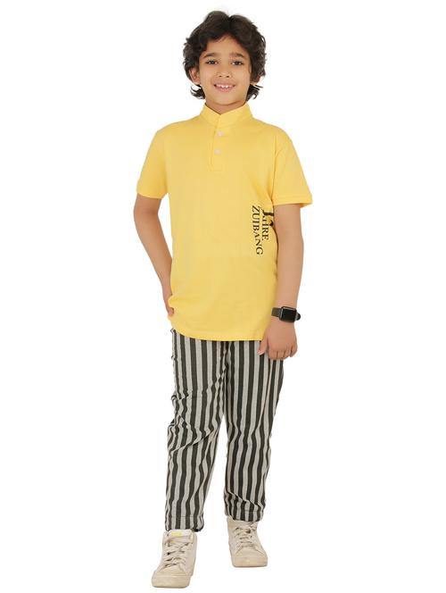 boys striped full length twin set - 20418390 - Very Small Image - 1