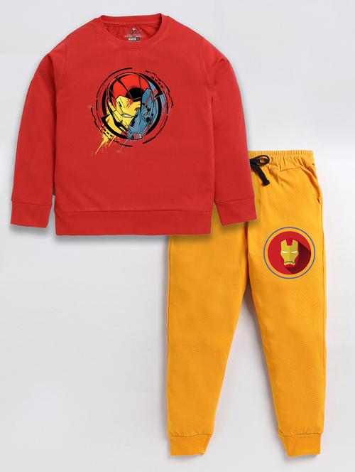boys graphic printed full length twin sets - 20418440 - Very Small Image - 1