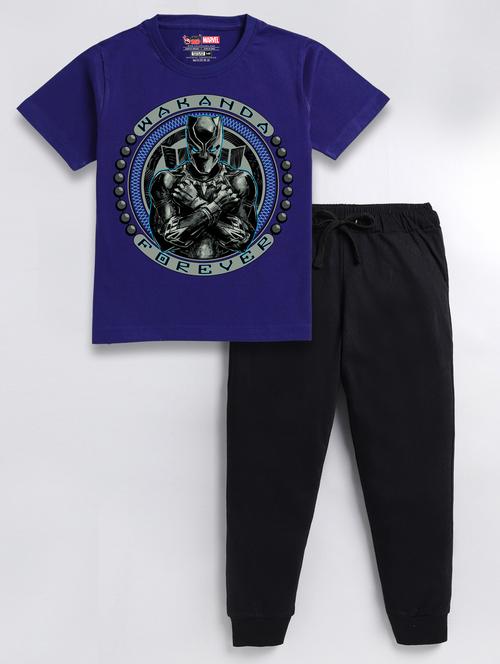 boys graphic printed full length twin sets - 20418502 - Very Small Image - 1