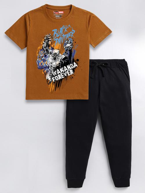 boys graphic printed full length twin sets - 20418505 - Very Small Image - 1