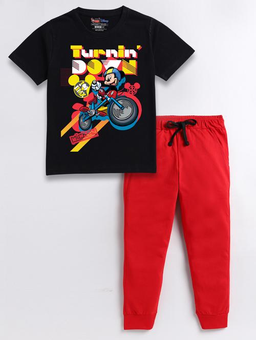 boys graphic printed full length twin sets - 20418539 - Very Small Image - 1