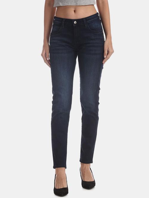 navy blue denim jeans - 20420021 - Very Small Image - 1