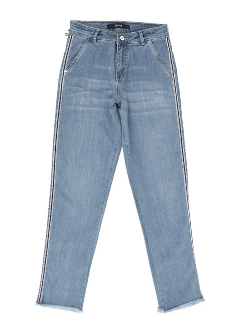 light blue acid wash denim jeans - 20420091 - Very Small Image - 1