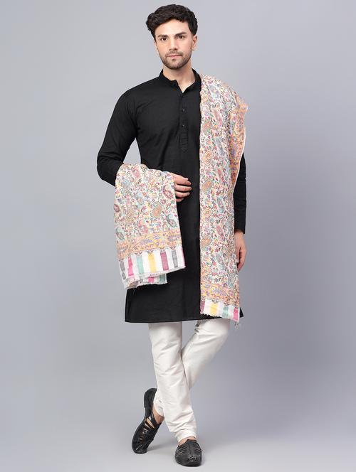 women's self design shawl - 20420256 - Very Small Image - 1