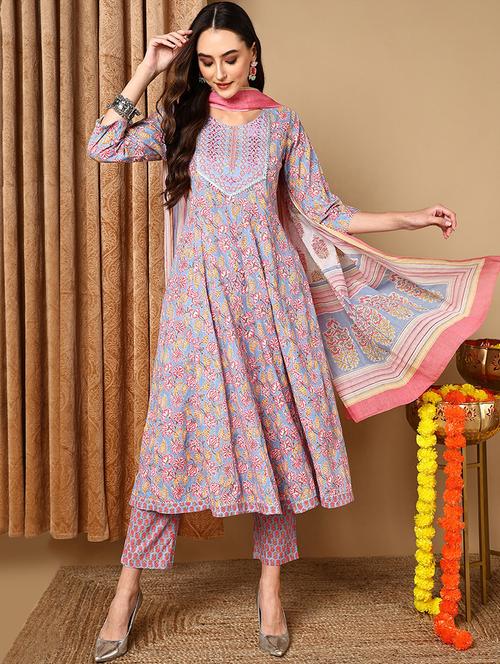 floral printed suit set - 20420448 - Very Small Image - 1