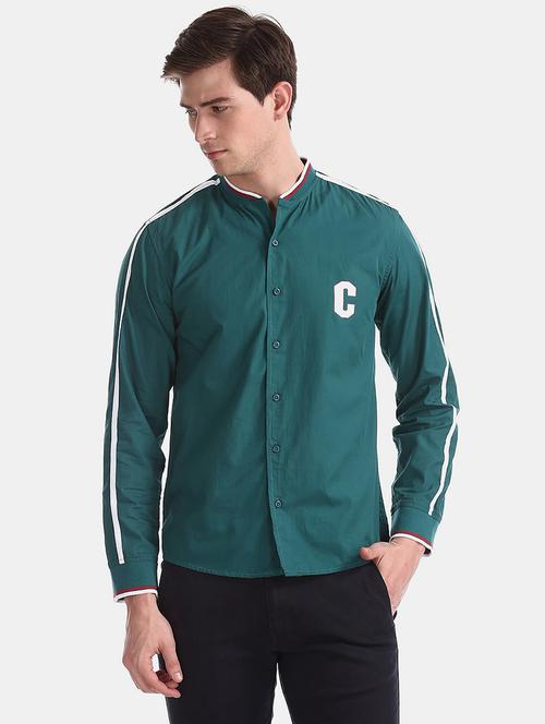 men cotton long sleeve casual shirt - 20420590 - Very Small Image - 1
