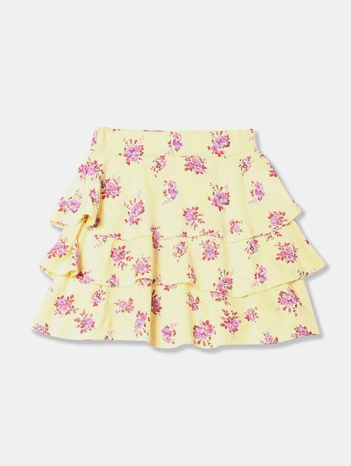 lemon sherbet floral ruffled skirt - 20420916 - Very Small Image - 1