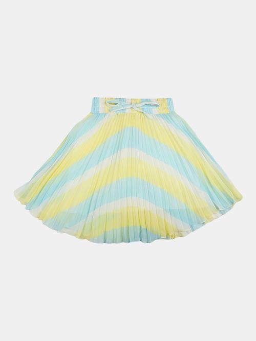 multi color block flared skirt - 20420996 - Very Small Image - 1