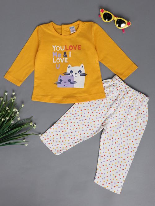 kids cotton full length twin sets - 20421327 - Very Small Image - 1