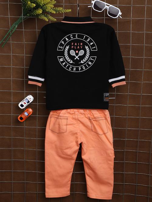kids cotton full length twin set - 20421328 - Very Small Image - 1