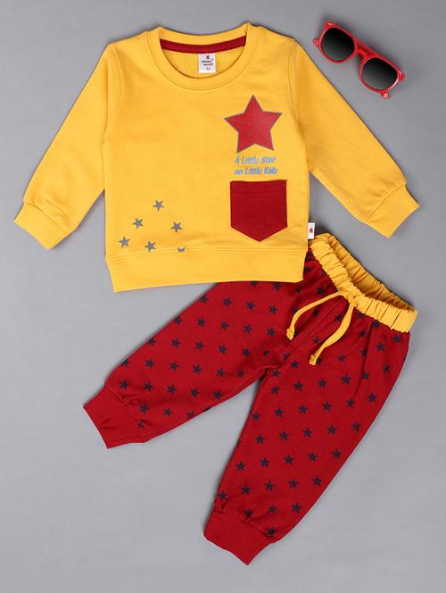 kids cotton full length twin sets - 20421346 - Very Small Image - 1