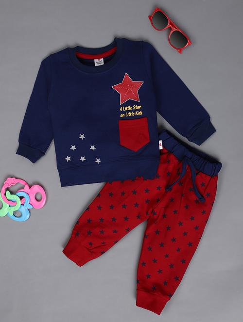 kids cotton full length twin sets - 20421347 - Very Small Image - 1