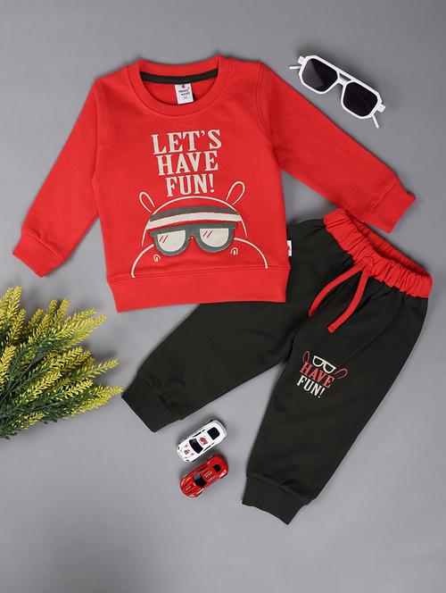 kids cotton full length twin sets - 20421351 - Very Small Image - 1